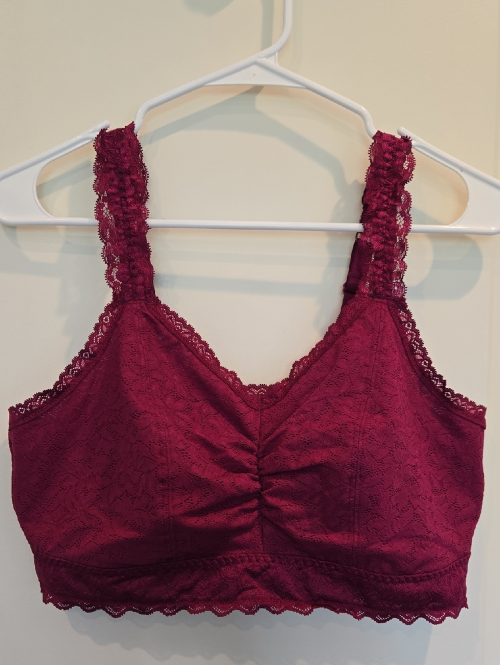 Torrid CURVE Lace Wireless Bralette in Deep Berry